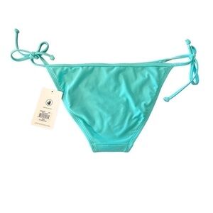 NWT Body Glove Smoothies Side Tie Bikini Bottoms- Sea Mist Color- Size Medium